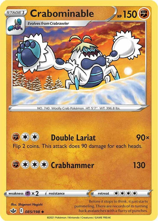 Crabominable 085/198 (SWSH06: Chilling Reign) 