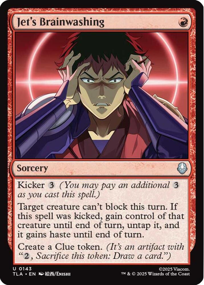 Jet's Brainwashing 143/286 (Avatar: The Last Airbender)  - Foil