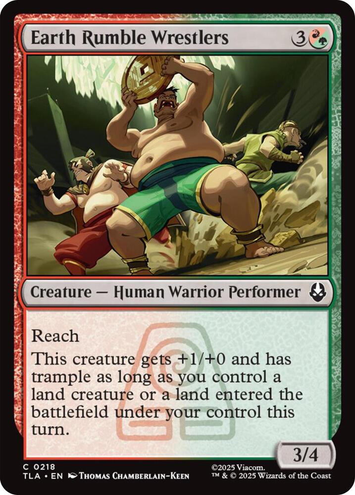 Earth Rumble Wrestlers 218 (Avatar: The Last Airbender)  - Foil