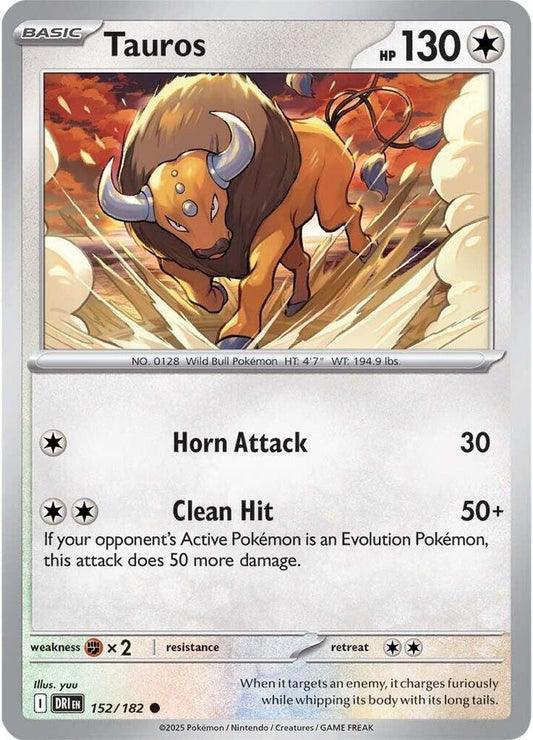 Tauros 152/182 (SV10: Destined Rivals) 