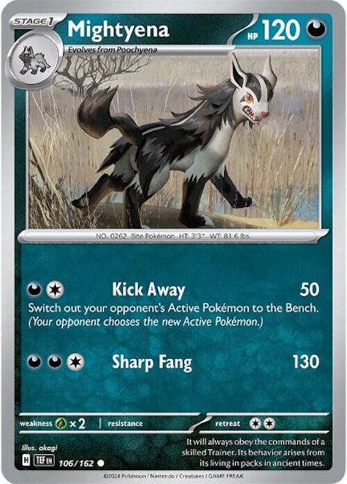 Mightyena 106/162 (SV05: Temporal Forces)  - Reverse Holofoil