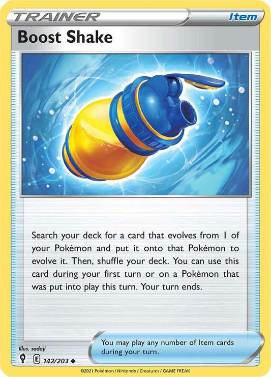 Boost Shake 142/203 (SWSH07: Evolving Skies) 