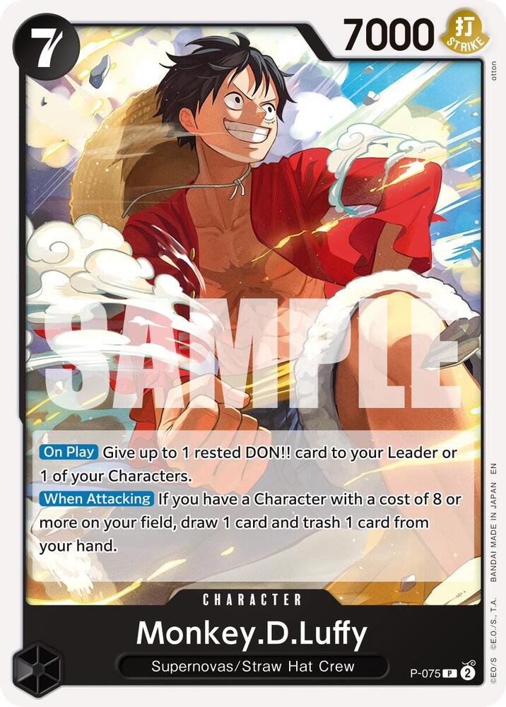Monkey.D.Luffy (Reprint) P-075 (Premium Booster -The Best- Vol. 2) 