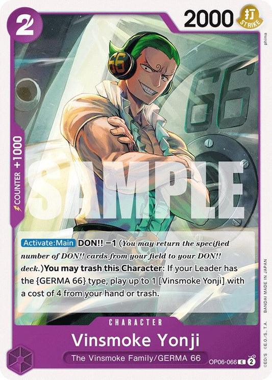 Vinsmoke Yonji 066 OP06-066 (Wings of the Captain) 