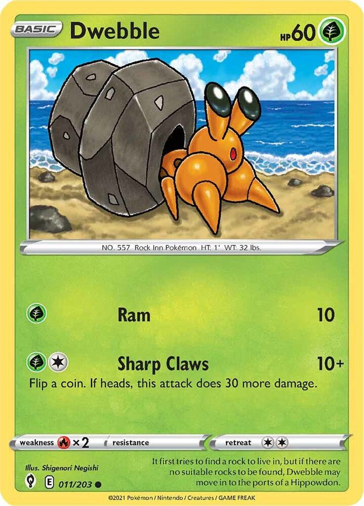 Dwebble 011/203 (SWSH07: Evolving Skies) 