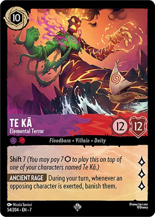 Te Kā, Elemental Terror 54/204 (Archazia's Island) 