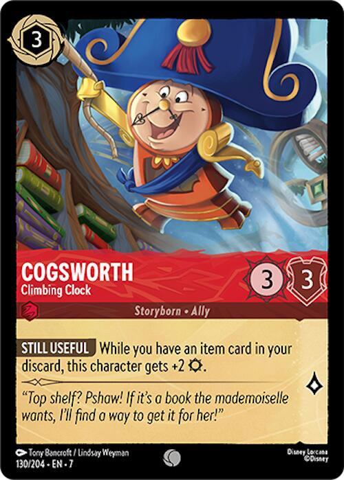 Cogsworth, Climbing Clock 130/204 (Archazia's Island)  - Cold Foil