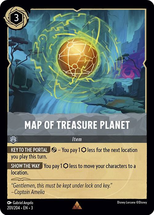 Map of Treasure Planet 201/204 (Into the Inklands) 