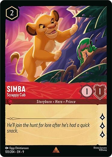 Simba, Scrappy Cub 105/204 (Fabled) 