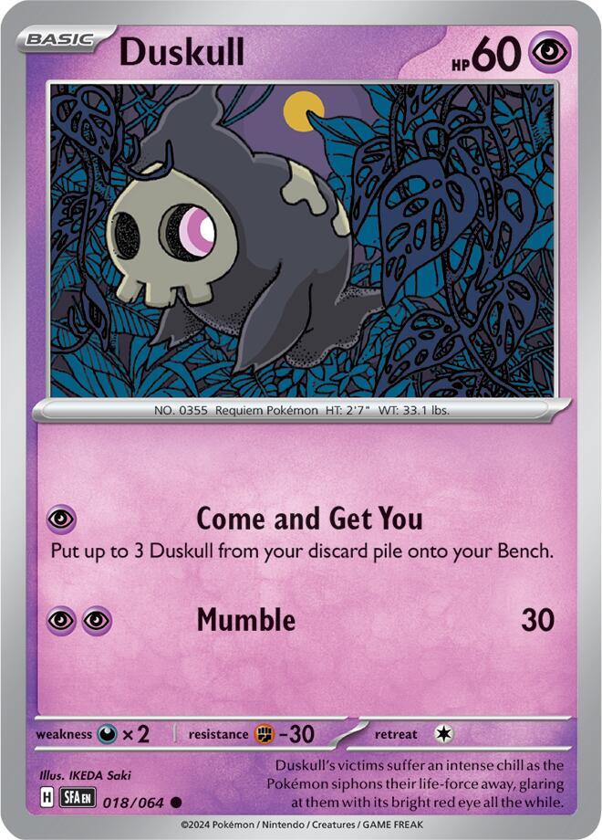 Duskull 018/064 (SV: Shrouded Fable) 
