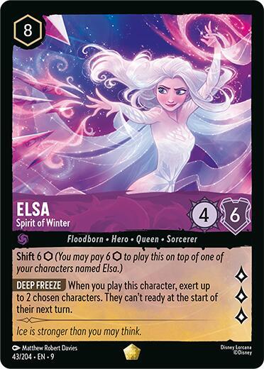 Elsa, Spirit of Winter 43/204 (Fabled)  - Cold Foil