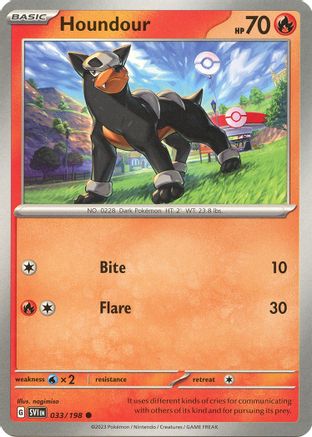 Houndour 033/198  SV01 Scarlet & Violet Base Set - Common