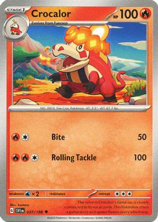 Crocalor 037/198  SV01 Scarlet & Violet Base Set - Uncommon