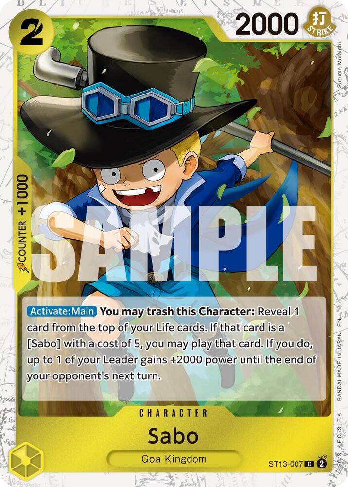 Sabo ST13-007 (Premium Booster -The Best- Vol. 2)  - Pirate Foil