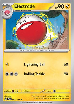 Electrode 067/193  SV02 Paldea Evolved - Uncommon