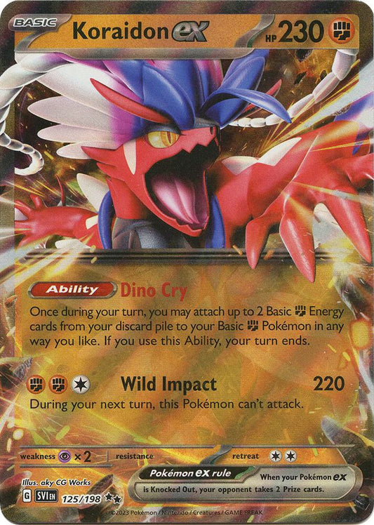 Koraidon ex 125/198 (SV01: Scarlet & Violet Base Set)  - Holofoil