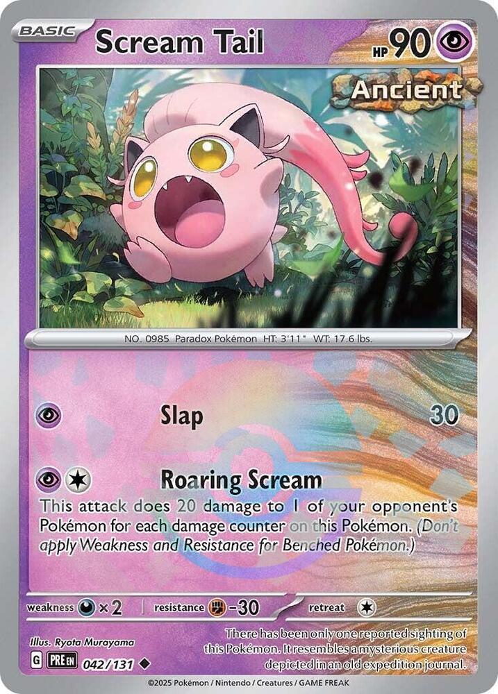 Scream Tail 042/131 (SV: Prismatic Evolutions)  - Poke Ball Holofoil