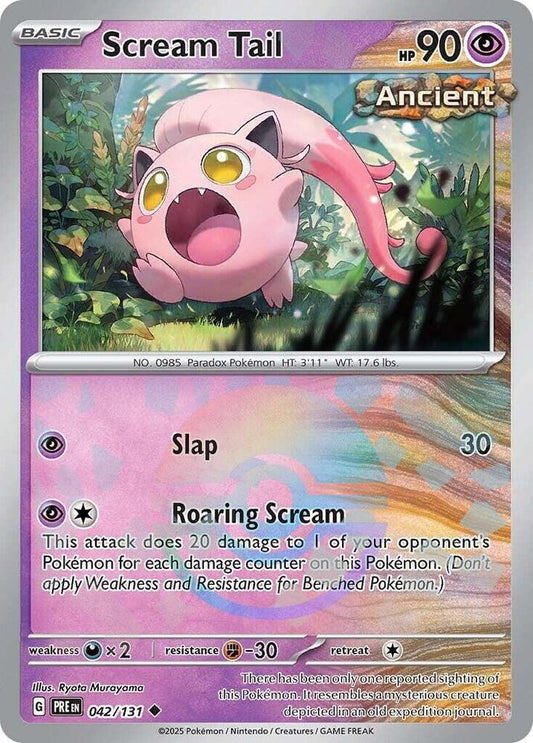 Scream Tail 042/131 (SV: Prismatic Evolutions)  - Poke Ball Holofoil