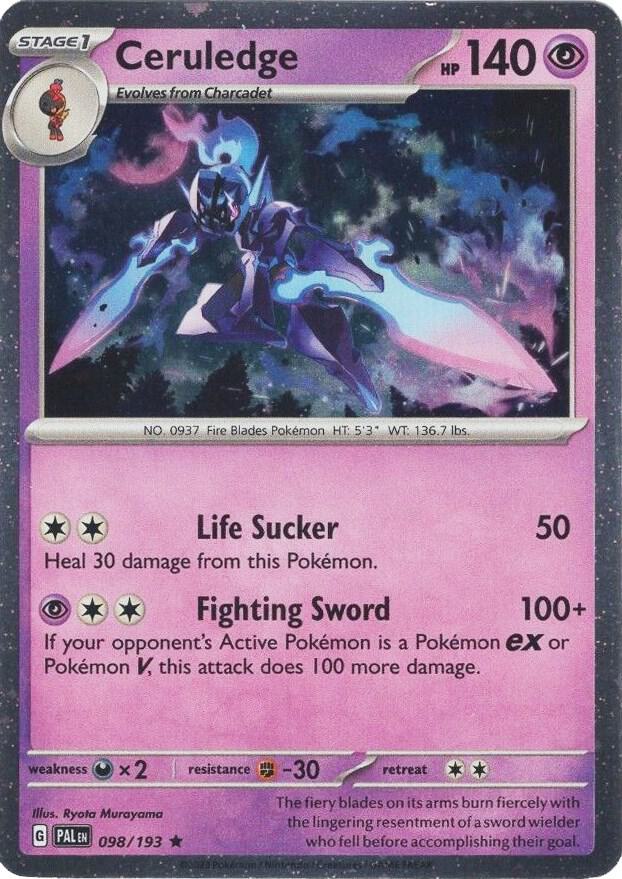 Ceruledge 098/193 (Miscellaneous Cards & Products)  - Cosmo Holofoil