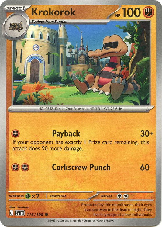Krokorok 116/198 (SV01: Scarlet & Violet Base Set) 