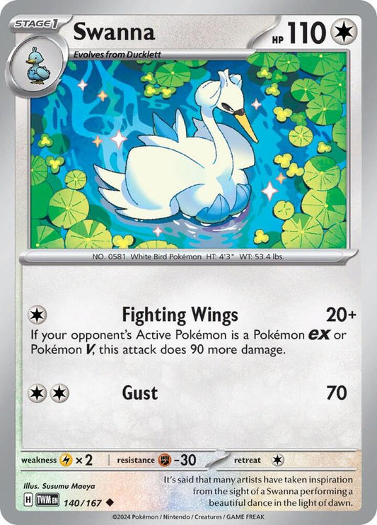 Swanna 140/167 (SV06: Twilight Masquerade) 