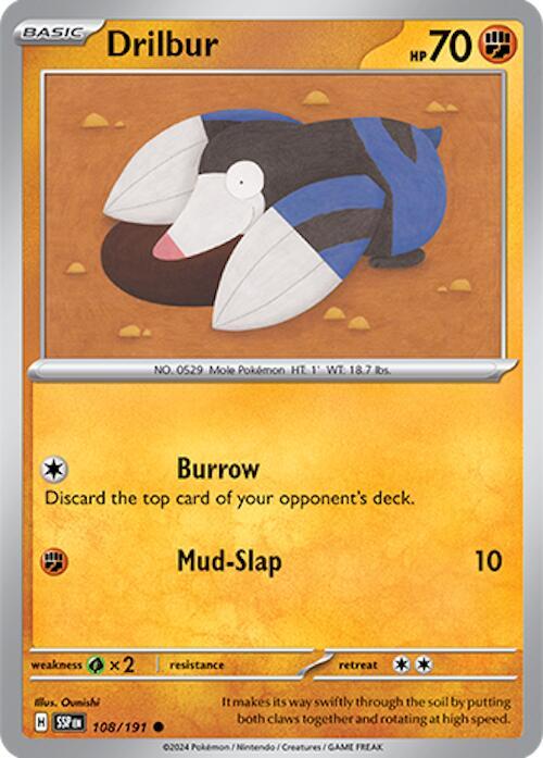 Drilbur 108/191 (SV08: Surging Sparks) 