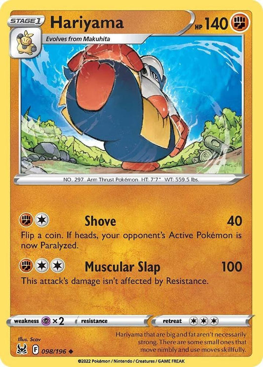 Hariyama 098/196 (SWSH11: Lost Origin) 
