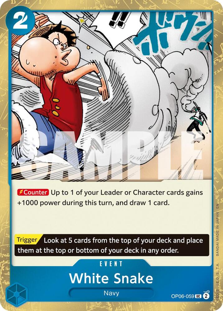 White Snake OP06-059 (Premium Booster -The Best- Vol. 2)  - Pirate Foil