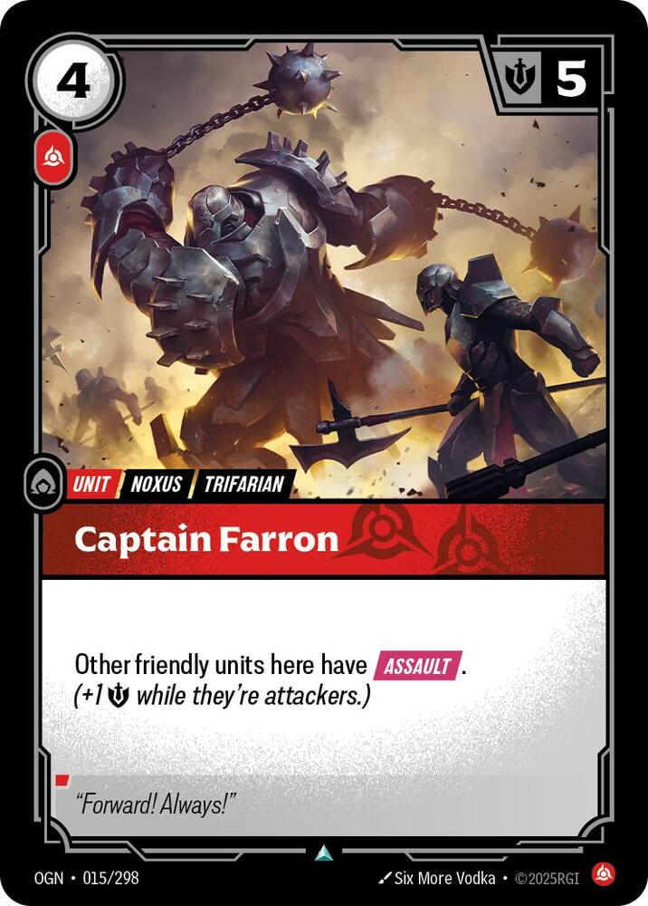 Captain Farron 015/298 (Origins) 