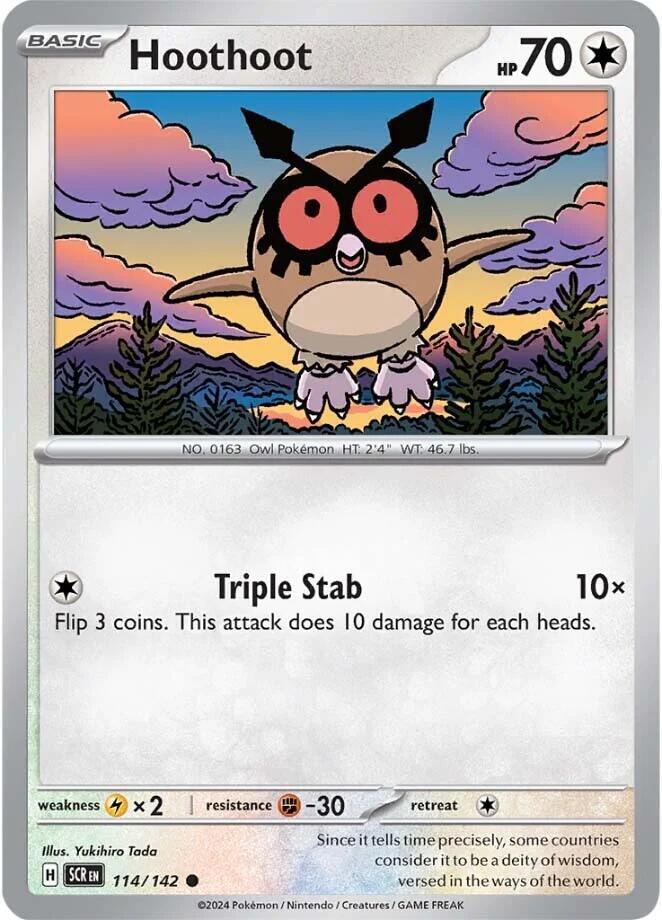 Hoothoot 114/142 (SV07: Stellar Crown) 