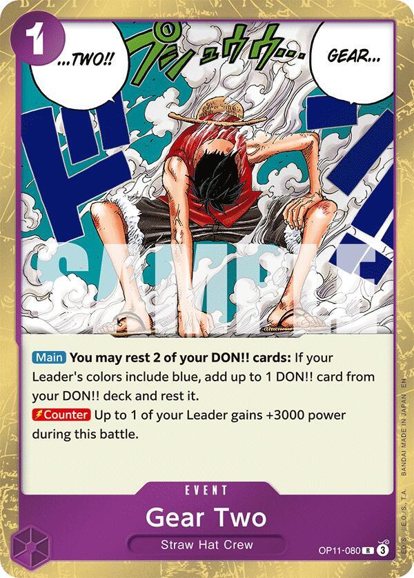 Gear Two OP11-080 (A Fist of Divine Speed)  - Foil