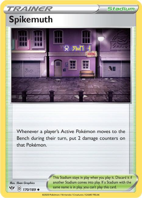 Spikemuth 170/189 (SWSH03: Darkness Ablaze) 