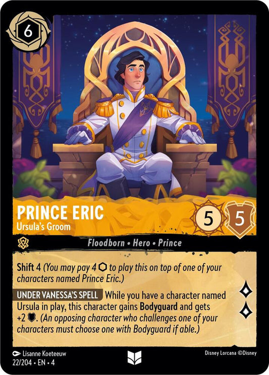 Prince Eric, Ursula's Groom 22/204 (Ursula's Return)  - Cold Foil