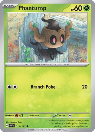 Phantump 011/197  SV03 Obsidian Flames - Common
