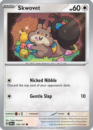 Skwovet 178/197  SV03 Obsidian Flames - Common