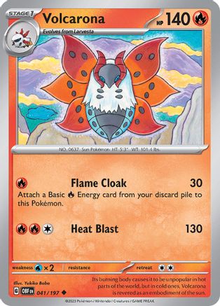 Volcarona 041/197  SV03 Obsidian Flames - Uncommon