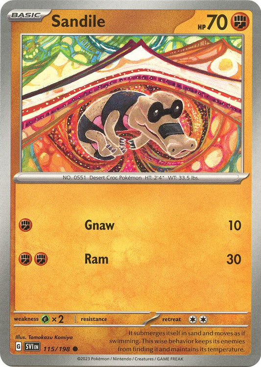 Sandile 115/198 (SV01: Scarlet & Violet Base Set) 