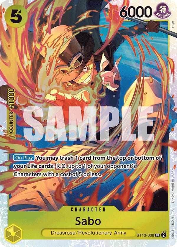 Sabo 008 ST13-008 (Ultra Deck: The Three Brothers)  - Foil