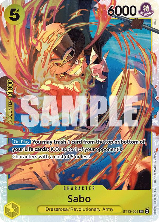 Sabo 008 ST13-008 (Ultra Deck: The Three Brothers)  - Foil
