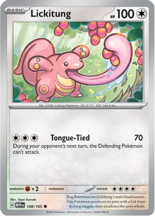 Lickitung 108/165  SV Scarlet & Violet 151 - Common