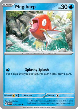 Magikarp 129/165  SV Scarlet & Violet 151 - Common