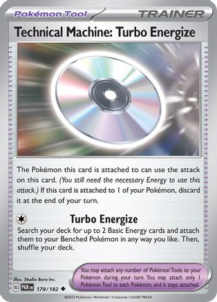 Technical Machine: Turbo Energize 179/182  - Reverse Holofoil SV04 Paradox Rift - Uncommon