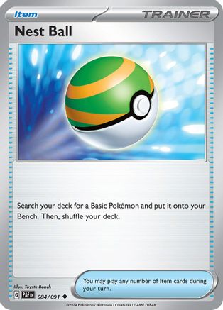Nest Ball 084/091 - Reverse Holofoil SV Paldean Fates - Uncommon
