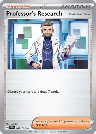 Professor's Research 088/091  - Holofoil SV Paldean Fates - Rare