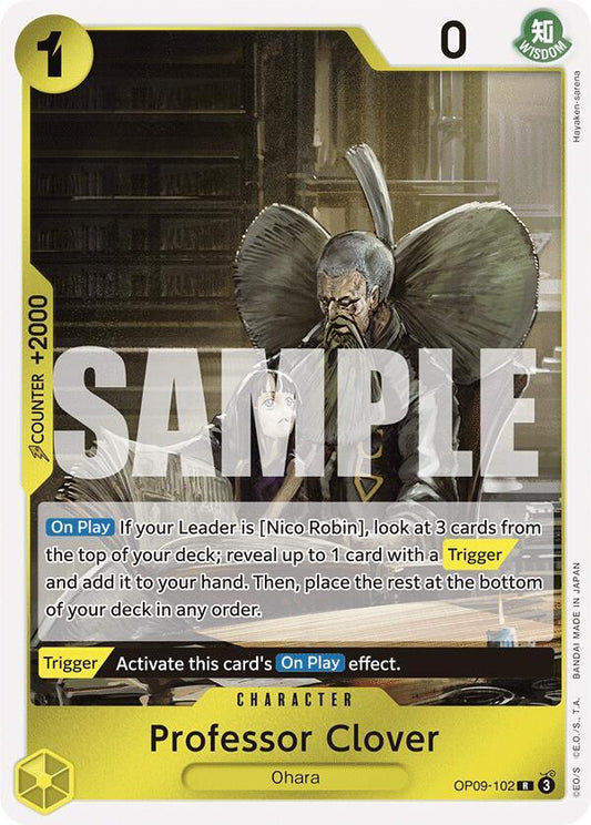 Professor Clover OP09-102 (Emperors in the New World)  - Foil