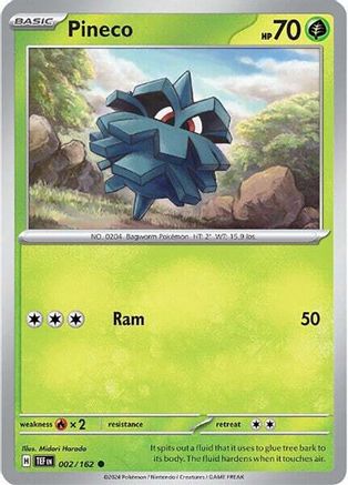 Pineco 002/162  - Reverse Holofoil SV05 Temporal Forces - Common