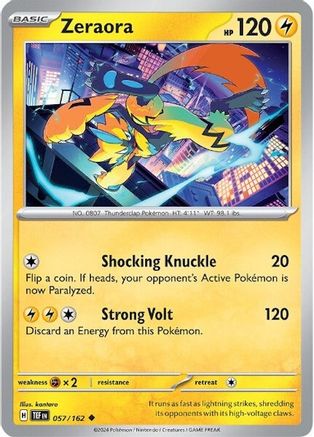 Zeraora 057/162  SV05 Temporal Forces - Uncommon