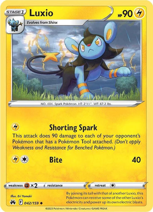 Luxio 042/159 (Crown Zenith) 