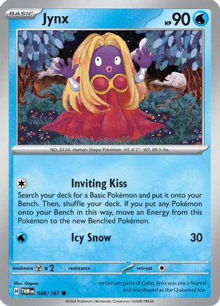 Jynx 046/167  - Reverse Holofoil SV06 Twilight Masquerade - Common