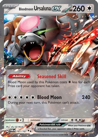 Bloodmoon Ursaluna ex 141/167  - Holofoil SV06 Twilight Masquerade - Double Rare